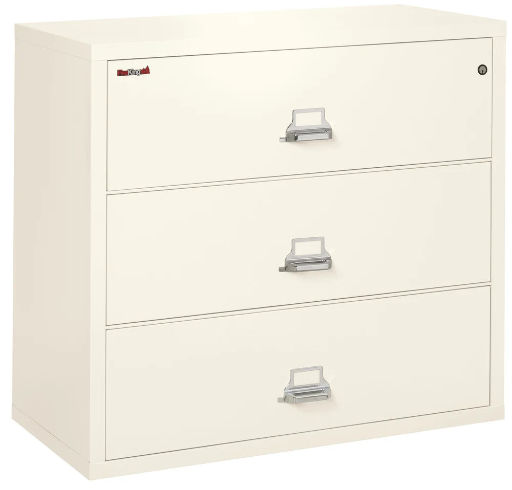 FireKing 3-Drawer 44" Wide 1-Hour Rated Lateral Fireproof File Cabinet