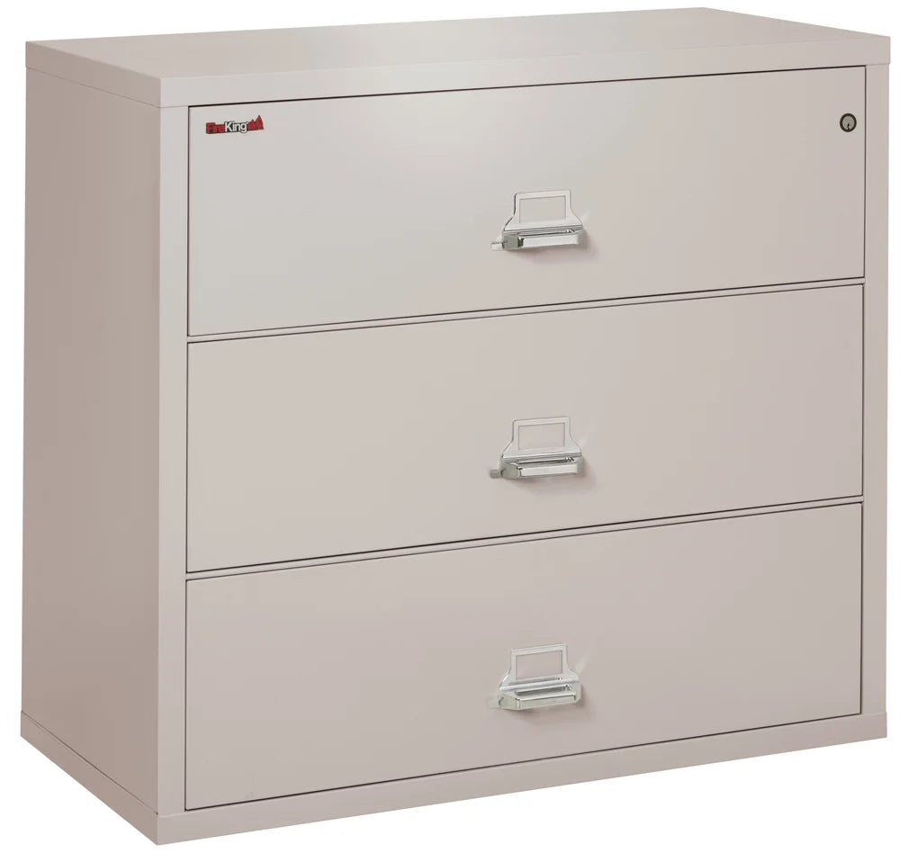 FireKing 3-Drawer 44" Wide 1-Hour Rated Lateral Fireproof File Cabinet