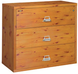 FireKing 3-Drawer 44" Wide 1-Hour Rated Lateral Fireproof File Cabinet