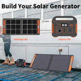 Jackery Solar Generator 500 + SolarSaga 100W Portable Solar Panel