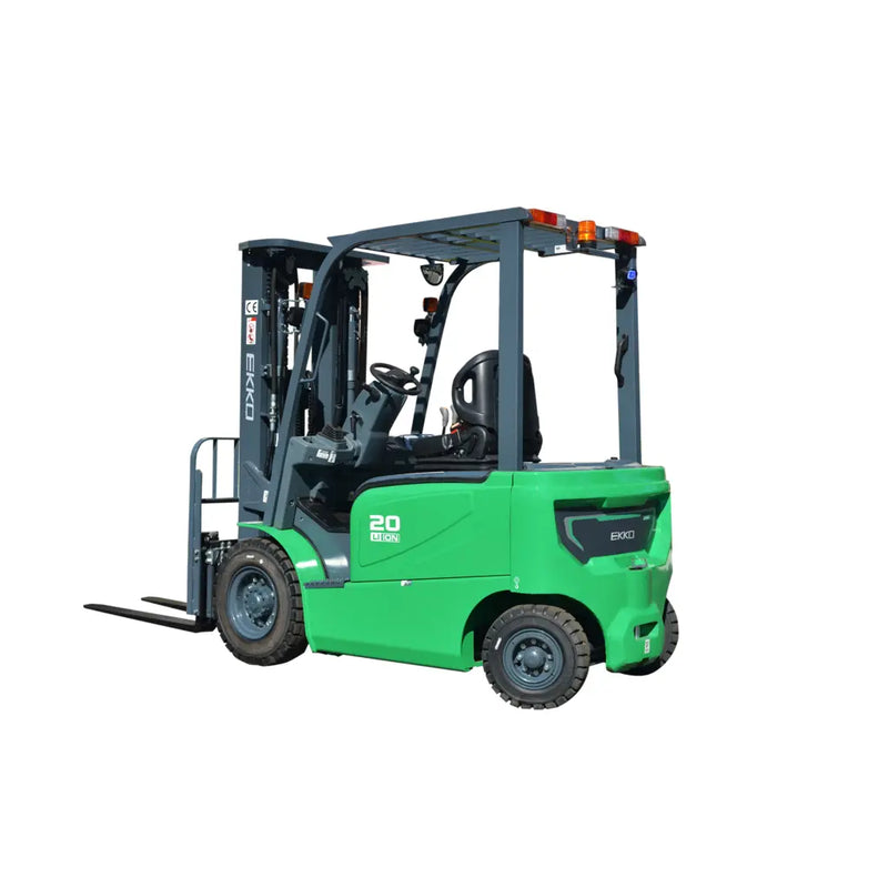 EKKO EK20G-Li 4-Wheel Electric Forklift 4500 lbs Capacity, 189