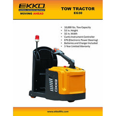 EKKO Lift EG30 Electric Tow Tractor 10,000 lbs Tow Capacity