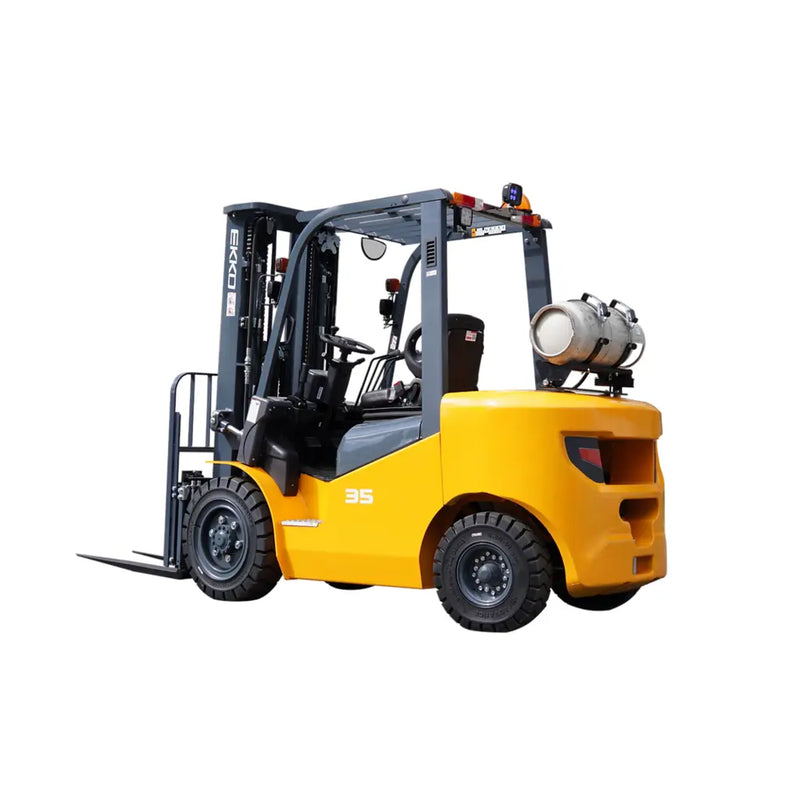 EKKO EK35LP Liquid Propane 4-Wheel Forklift, 7000 lbs Capacity, 189