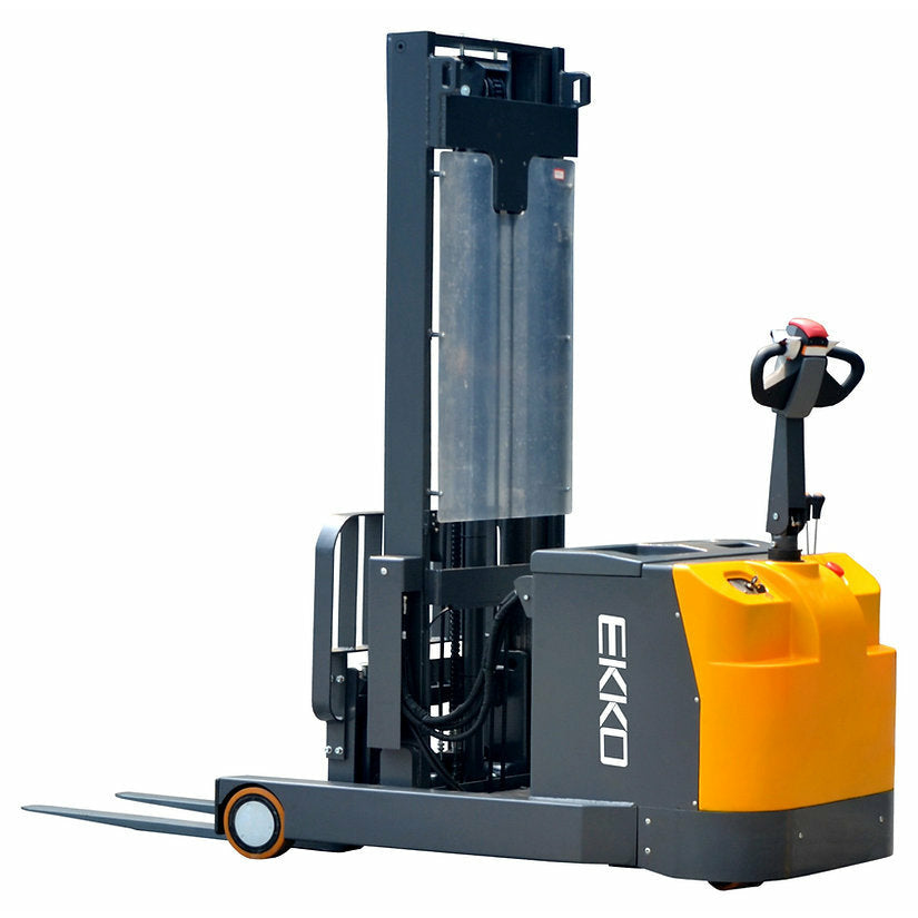 EKKO Lift EH15T Electric Moving Mast Walkie Reach Truck 3,300 lbs Capacity - 138" Height
