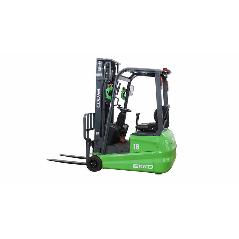 EKKO EK16A-189Li 3-Wheel Lithium-Ion Electric Forklift 3500 lbs Capacity, 189