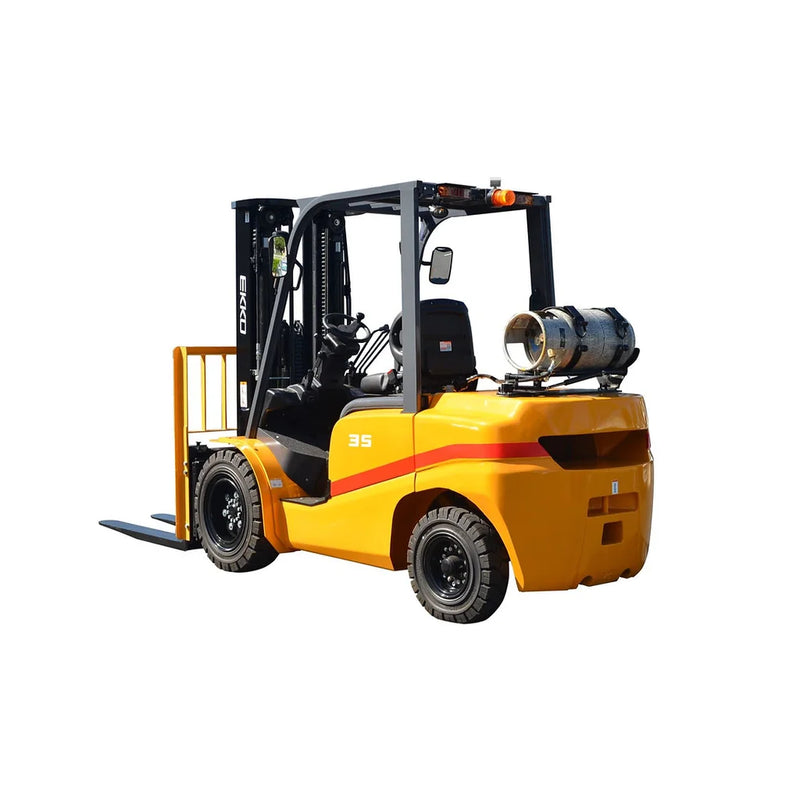 EKKO EK35TLP Liquid Propane 4-Wheel Forklift, 7000 lbs Capacity, 185