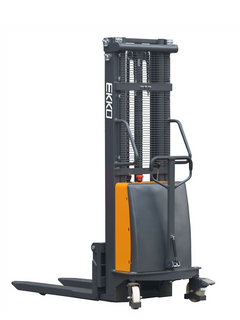 EKKO Semi-Electric Fork-Over Stacker 3300lbs. Cap., 119.3" Height EA15E