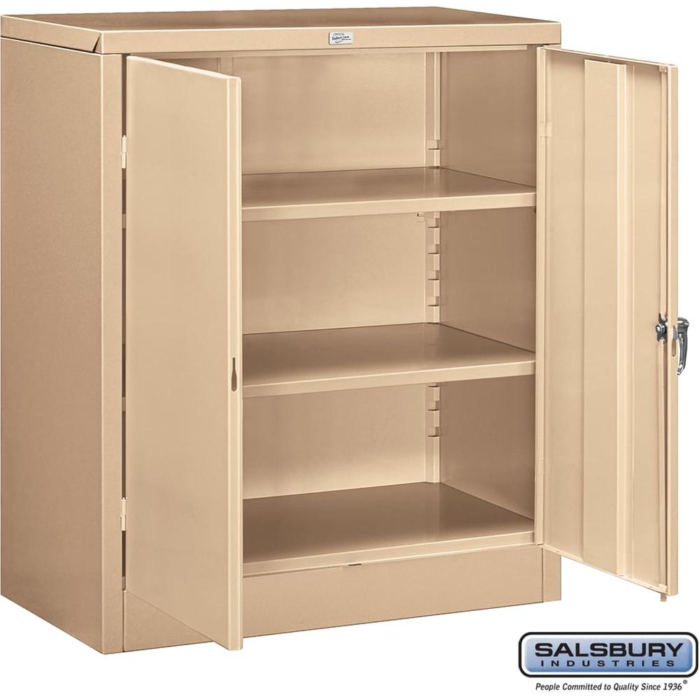 36" Wide Counter Height Storage Cabinet - 42" High - 18" Deep by Salsbury