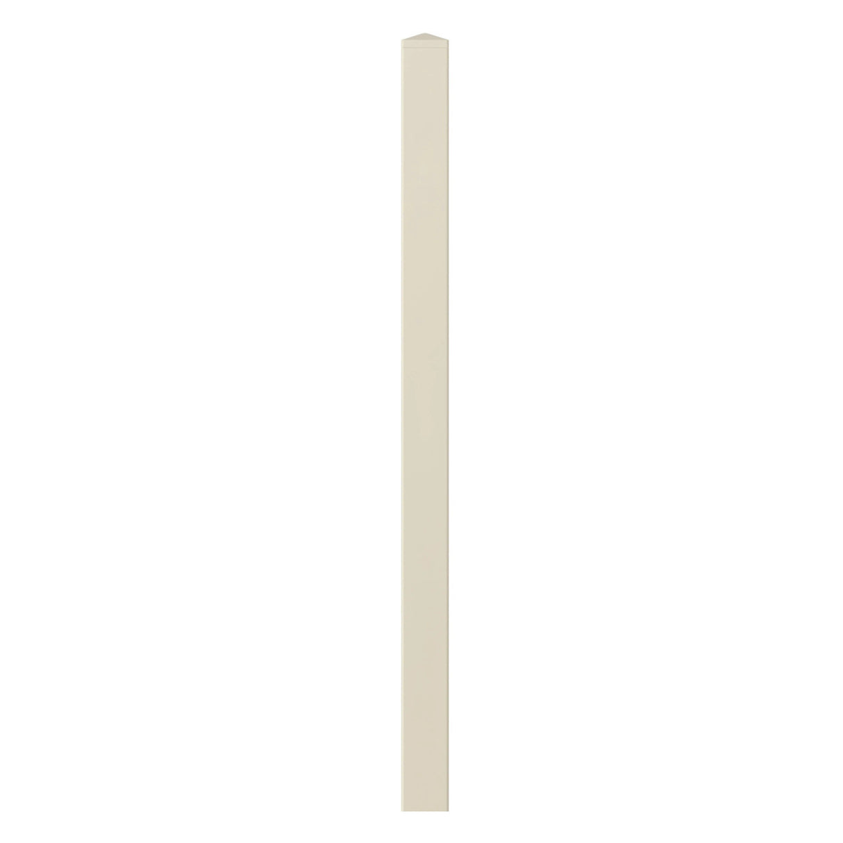 Aleko 5 in. x 5 in. x 8 ft. Vinyl Fence Corner Post for 3-Rail Fencing – Sand