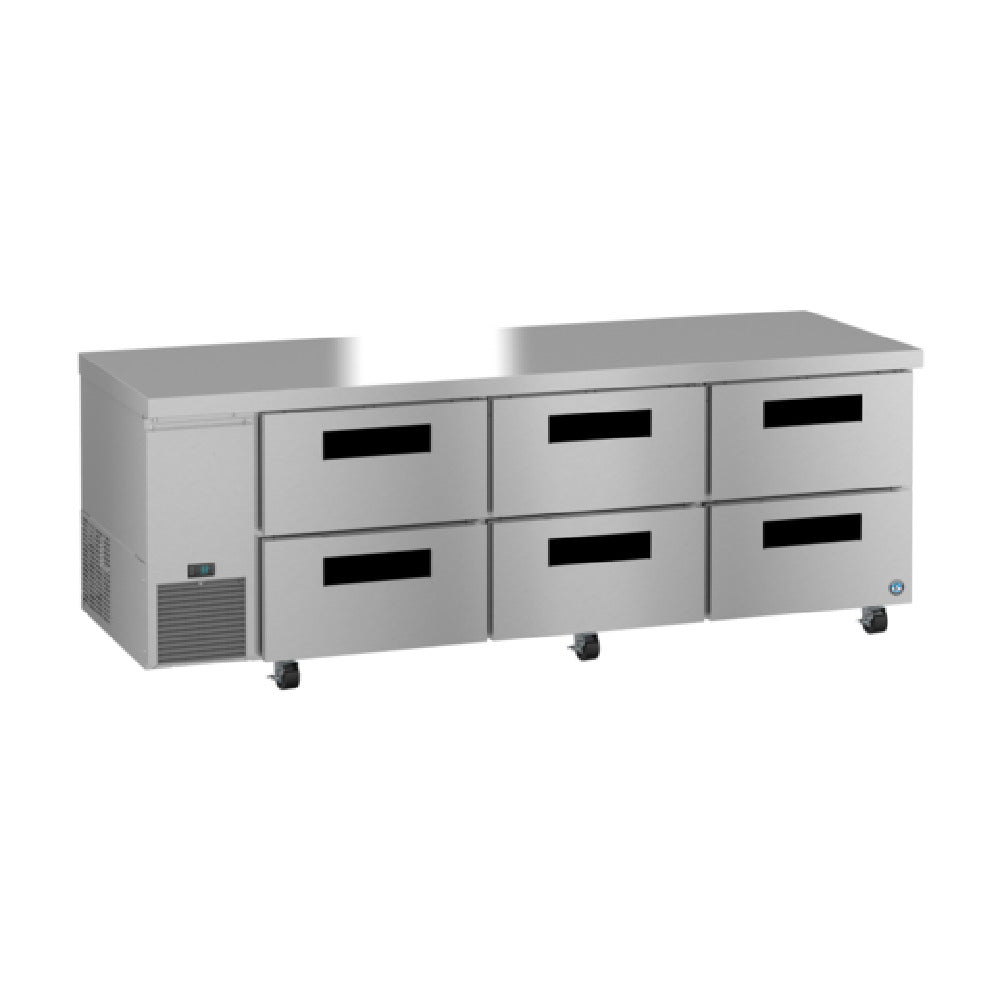Hoshizaki ULR93B-D6 Steelheart Series Undercounter Refrigerator Reach-in Three-section