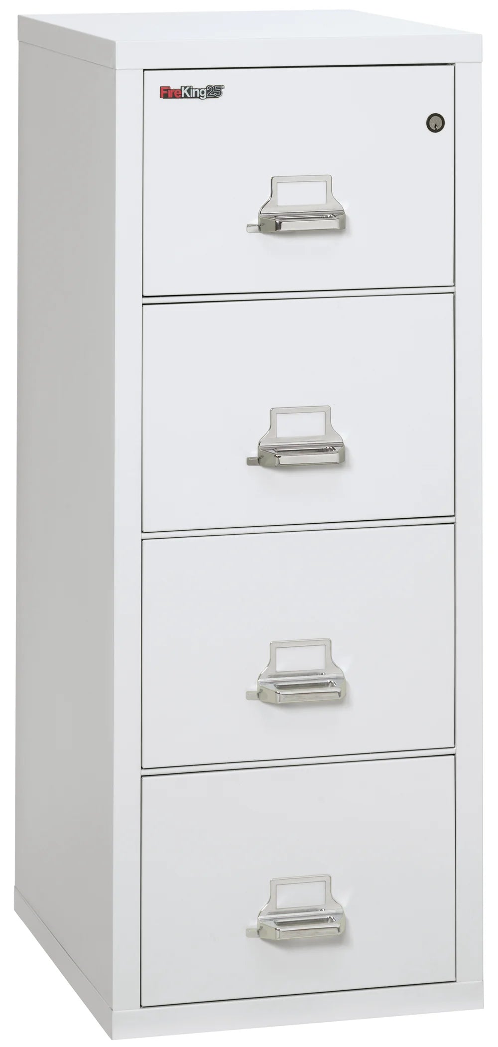 FireKing 4-Drawer 25" Deep 1-Hour Rated Fireproof File Cabinet, Letter