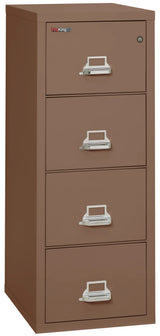 FireKing 4-Drawer 25" Deep 1-Hour Rated Fireproof File Cabinet, Letter