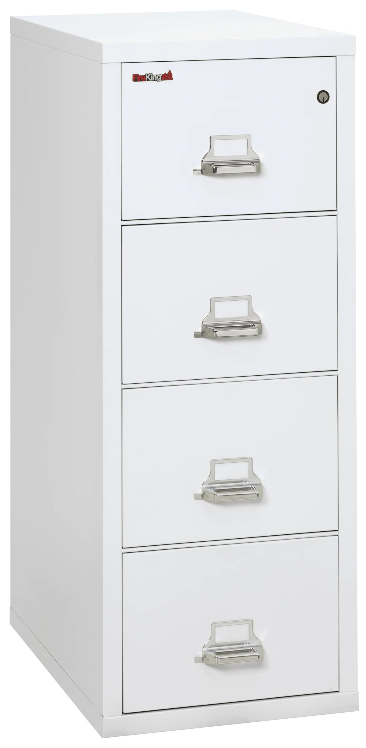 FireKing 4-Drawer 31" Deep 1-Hour Rated Fireproof File Cabinet, Letter