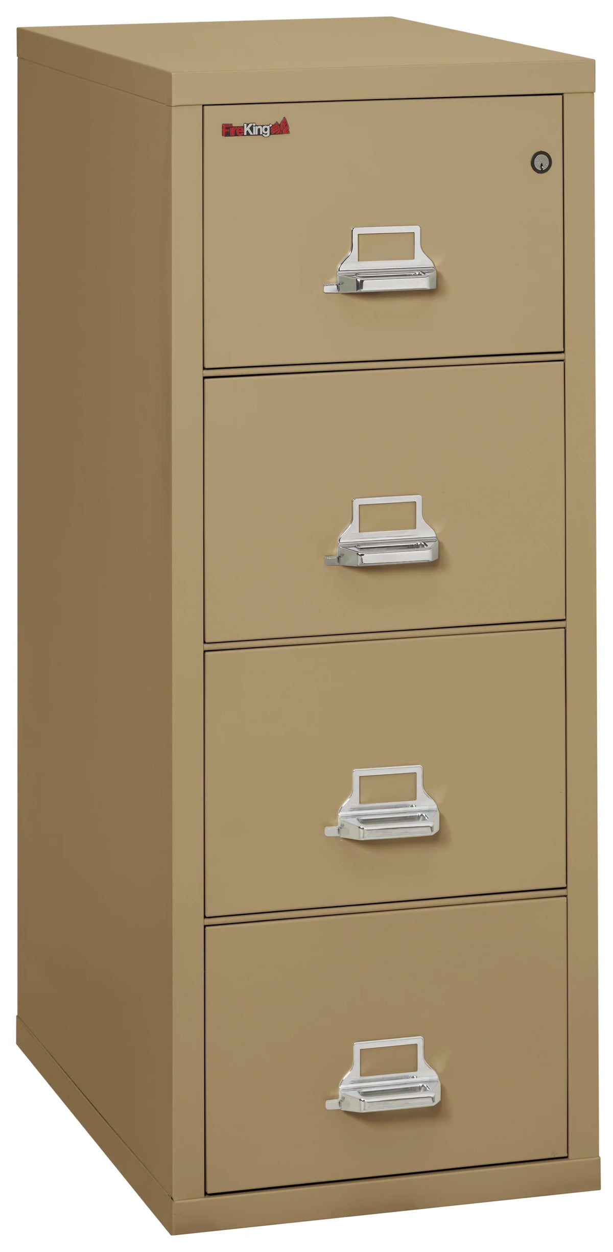 FireKing 4-Drawer 31" Deep 1-Hour Rated Fireproof File Cabinet, Letter