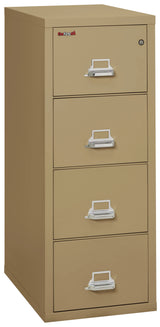 FireKing 4-Drawer 31" Deep 1-Hour Rated Fireproof File Cabinet, Letter