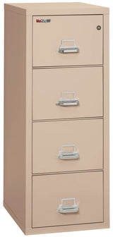 FireKing 4-Drawer 25" Deep 1-Hour Rated Fireproof File Cabinet, Legal