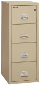 FireKing 4-Drawer 25" Deep 1-Hour Rated Fireproof File Cabinet, Legal