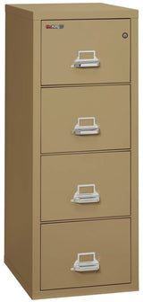 FireKing 4-Drawer 25" Deep 1-Hour Rated Fireproof File Cabinet, Legal