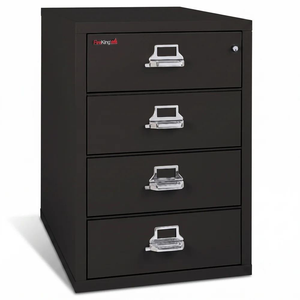 FireKing 4-Drawer Card, Check & Note Fireproof File Cabinet 4-2536-C