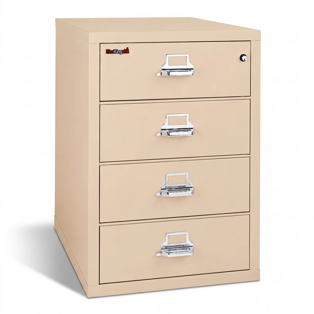 FireKing 4-Drawer Card, Check & Note Fireproof File Cabinet 4-2536-C