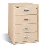 FireKing 4-Drawer Card, Check & Note Fireproof File Cabinet 4-2536-C