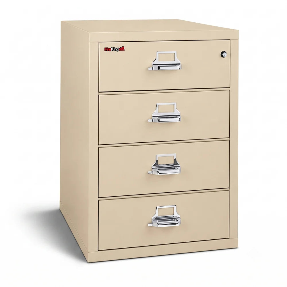 FireKing 4-Drawer Card, Check & Note Fireproof File Cabinet 4-2536-C