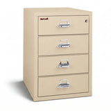 FireKing 4-Drawer Card, Check & Note Fireproof File Cabinet 4-2536-C