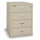 FireKing 4-Drawer Card, Check & Note Fireproof File Cabinet 4-2536-C