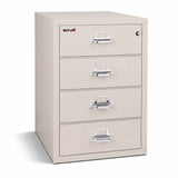 FireKing 4-Drawer Card, Check & Note Fireproof File Cabinet 4-2536-C