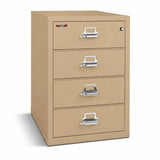 FireKing 4-Drawer Card, Check & Note Fireproof File Cabinet 4-2536-C