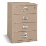 FireKing 4-Drawer Card, Check & Note Fireproof File Cabinet 4-2536-C