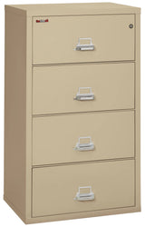 FireKing 4-Drawer 31" Wide 1-Hour Rated Lateral Fireproof File Cabinet