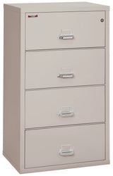 FireKing 4-Drawer 31" Wide 1-Hour Rated Lateral Fireproof File Cabinet
