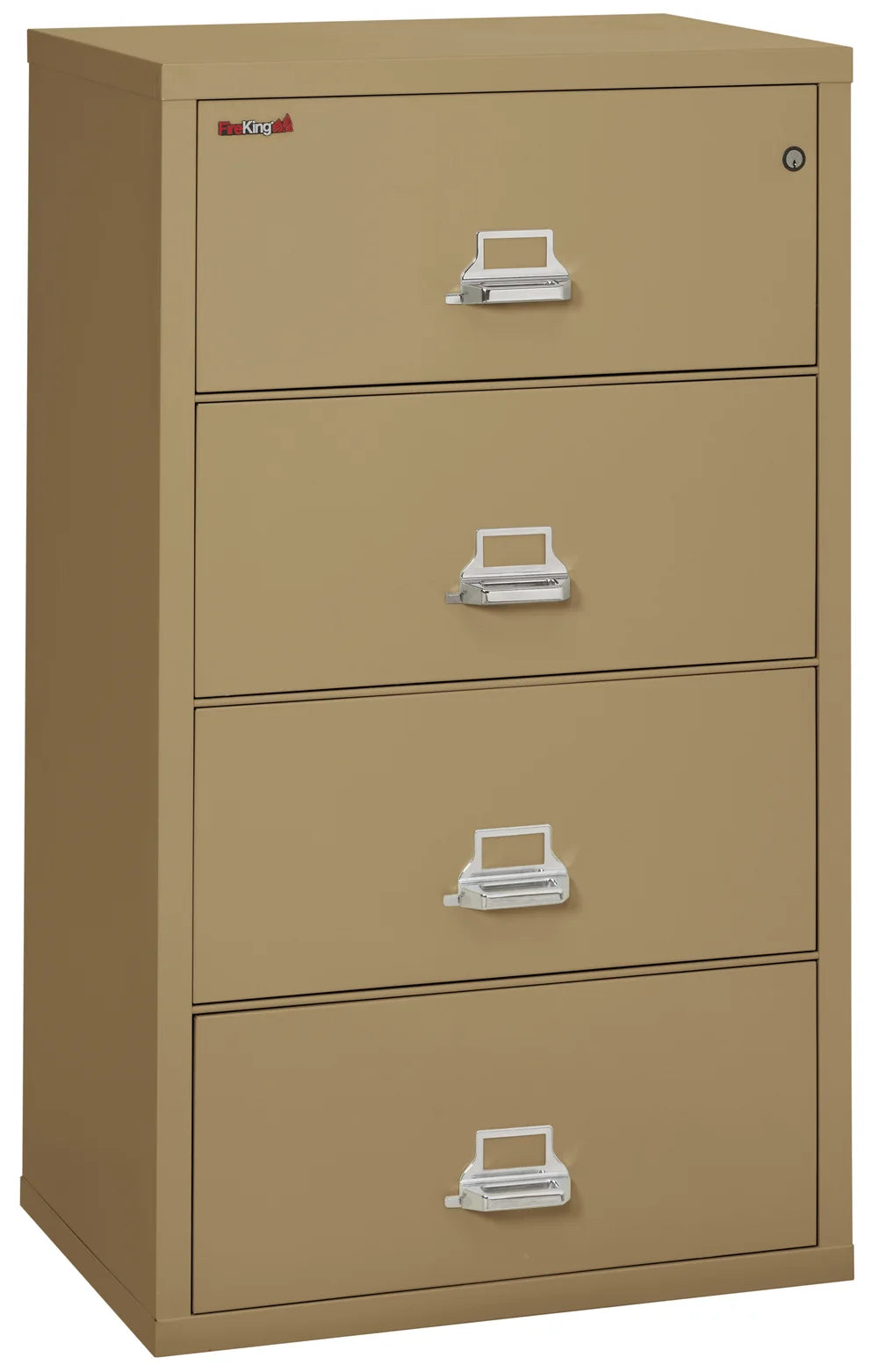 FireKing 4-Drawer 31" Wide 1-Hour Rated Lateral Fireproof File Cabinet