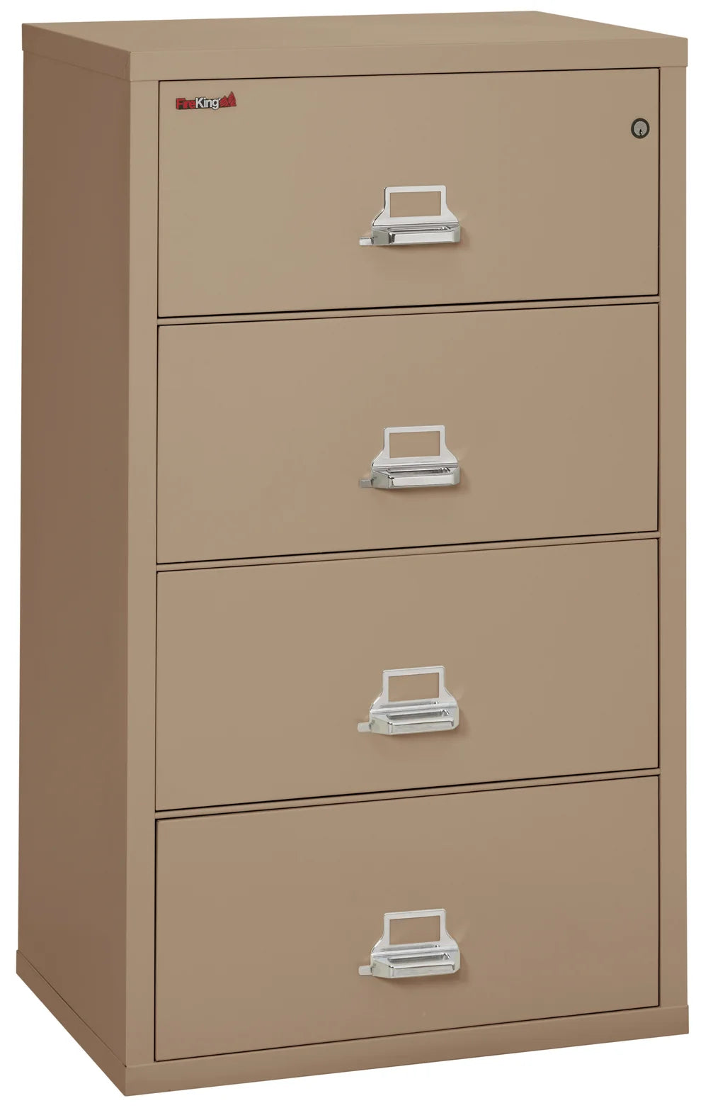 FireKing 4-Drawer 31" Wide 1-Hour Rated Lateral Fireproof File Cabinet