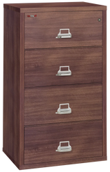 FireKing 4-Drawer 31" Wide 1-Hour Rated Lateral Fireproof File Cabinet