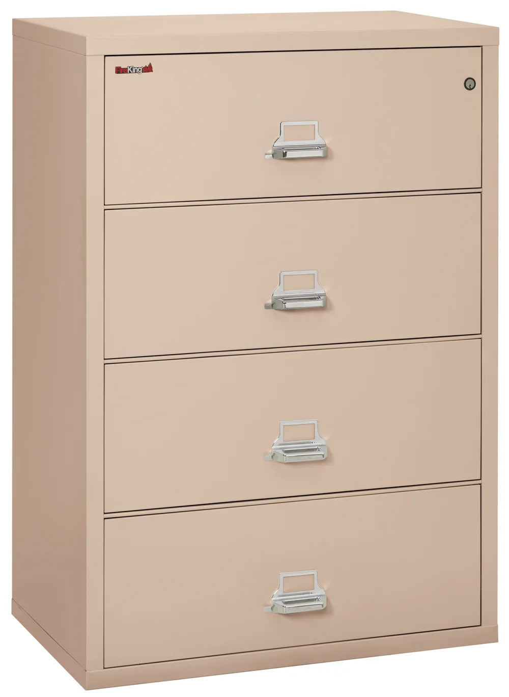 FireKing 4-Drawer 38" Wide 1-Hour Rated Lateral Fireproof File Cabinet