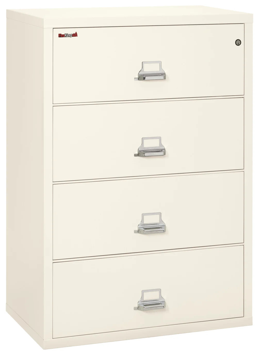 FireKing 4-Drawer 38" Wide 1-Hour Rated Lateral Fireproof File Cabinet