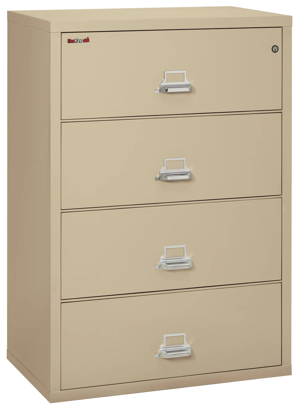 FireKing 4-Drawer 38" Wide 1-Hour Rated Lateral Fireproof File Cabinet