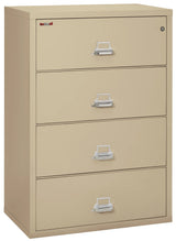 FireKing 4-Drawer 38" Wide 1-Hour Rated Lateral Fireproof File Cabinet