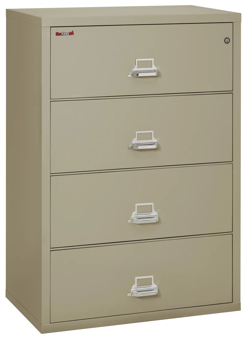 FireKing 4-Drawer 38" Wide 1-Hour Rated Lateral Fireproof File Cabinet