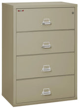 FireKing 4-Drawer 38" Wide 1-Hour Rated Lateral Fireproof File Cabinet