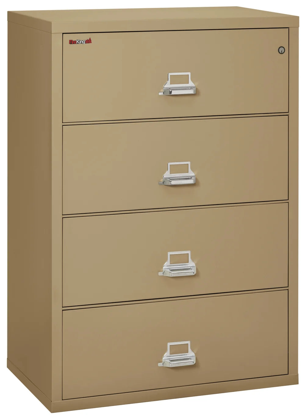 FireKing 4-Drawer 38" Wide 1-Hour Rated Lateral Fireproof File Cabinet