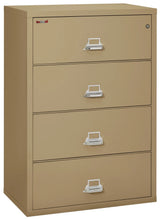 FireKing 4-Drawer 38" Wide 1-Hour Rated Lateral Fireproof File Cabinet