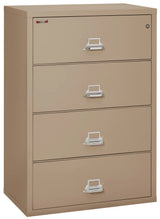 FireKing 4-Drawer 38" Wide 1-Hour Rated Lateral Fireproof File Cabinet
