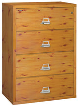 FireKing 4-Drawer 38" Wide 1-Hour Rated Lateral Fireproof File Cabinet