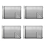 Aleko 4-Panel Fence Kit – FLORENCE Style – 8x5 ft.