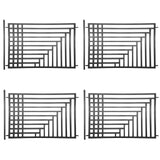 Aleko 4-Panel Fence Kit – KYIV Style – 8x5 ft.