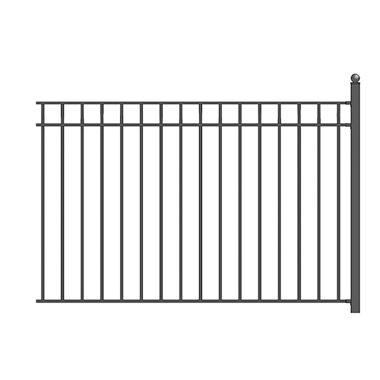 Aleko 4-Panel Steel Fence Kit – MADRID Style – 8x5 ft. Each