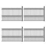 Aleko 4-Panel Steel Fence Kit – PARIS Style – 8x5 ft. Each